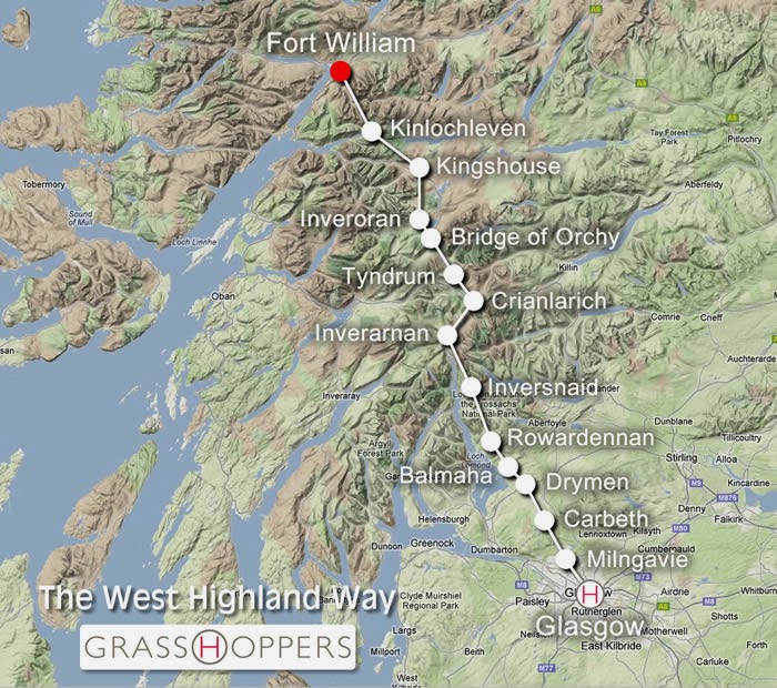 West Highland Way--map
